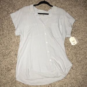 Altar'd State. Powder blue button up.